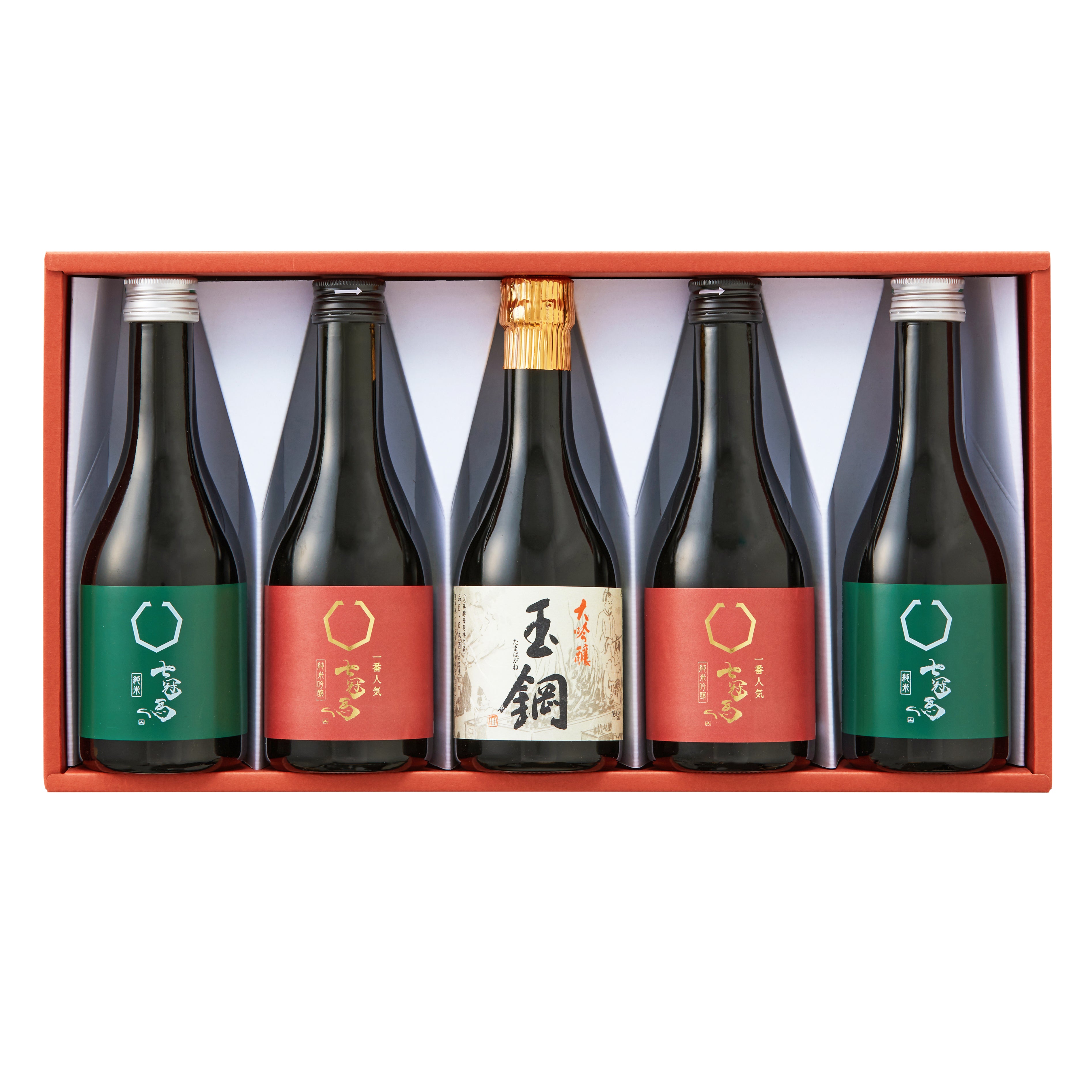 簸上の飲みくらべセット［300ml 5本セット］（箱入り） – 簸上清酒 蔵元直送オンラインショップ