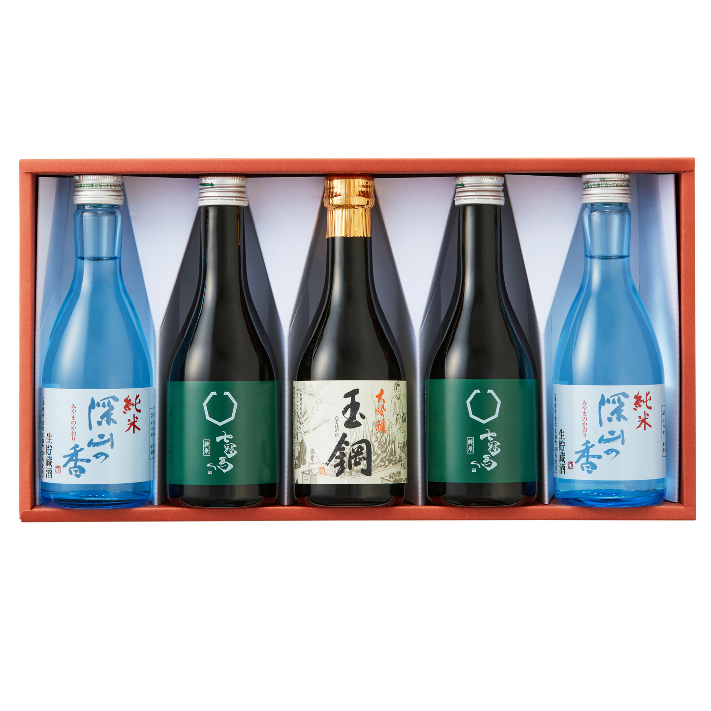 大吟醸・純米飲みくらべセット［300ml 5本セット］（箱入り）